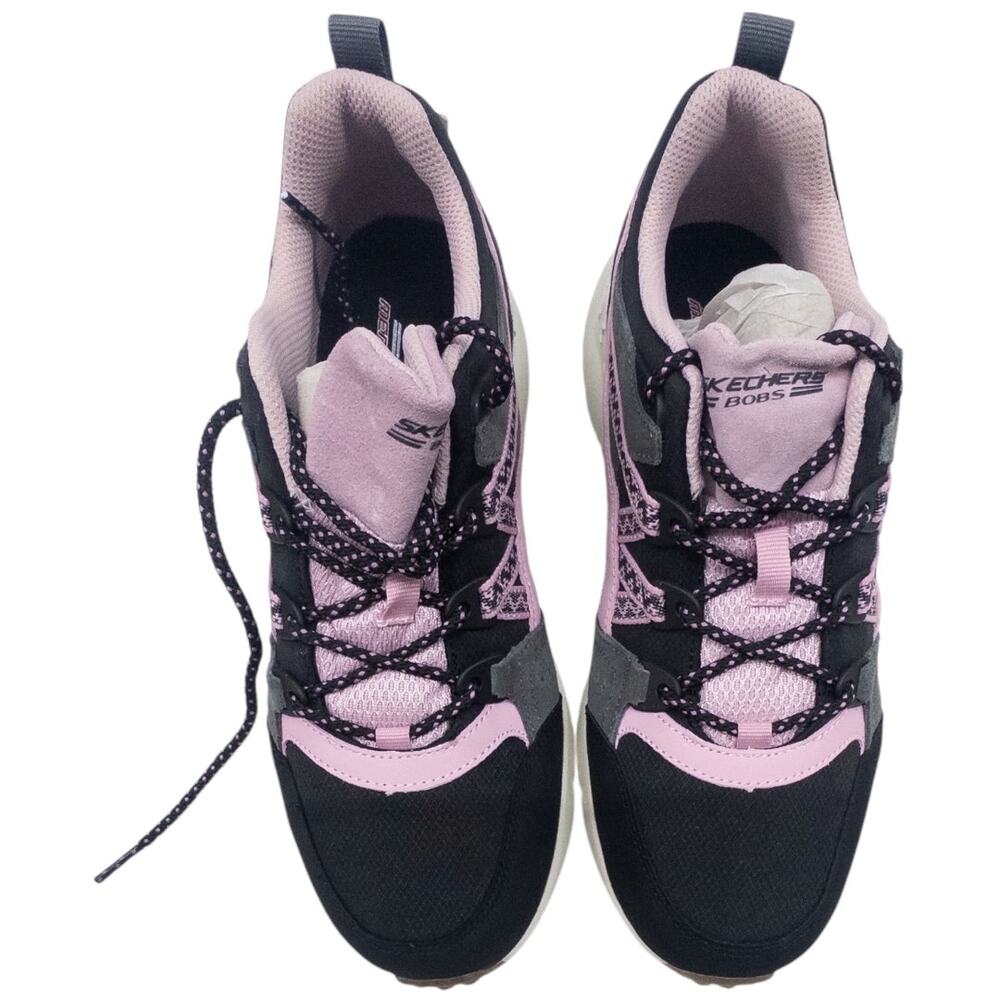 Skechers Bobs Gosan Hide A Way Sneakers Women's Black Pink Size 9.5 - Picture 5 of 7